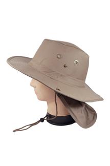 Ear Flap Boonie Bucket Hat-H1820-DARK KHAKI